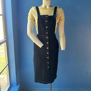 ModCloth Jean overall pencil skirt, size small